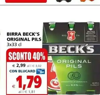 Il Gigante Becks Beck's - Birra 330 G(ml) offerta