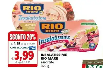 Il Gigante Rio Mare Insalatissime Orzo Farro E Tonno 320 G(ml) offerta