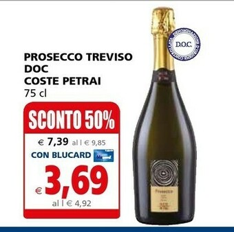 Il Gigante Coste Petrai Prosecco Treviso Doc offerta