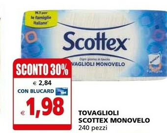 Il Gigante Scottex Tovaglioli offerta