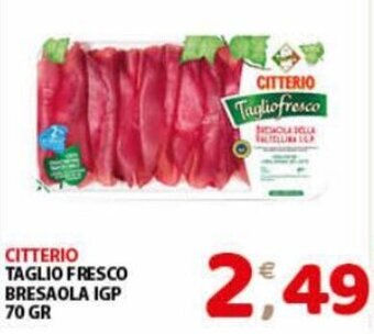 Mio Market Citterio Taglio fresco bresaola IGP 70 gr offerta