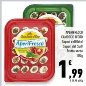 Paghi Poco Aperifresco Camoscio D'Oro Sapori dell'Orto/Sapori del Sud/Frutta secca 100g offerta