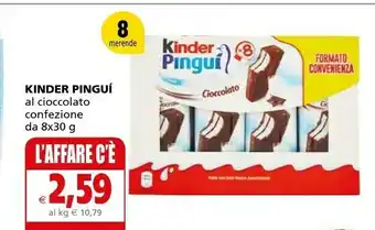 Il Gigante Ferrero Kinder Pinguì Cioccolato 240 G(ml) offerta