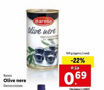 Lidl Olive nere offerta