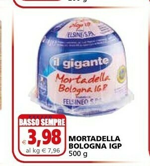 Il Gigante Felsineo Mortadella offerta