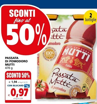 Il Gigante Mutti Passata di pomodoro offerta