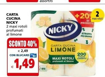 Il Gigante Rotoli di carta offerta