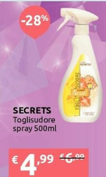 Ipersoap Secrets Toglisudore Spray 500 Ml offerta