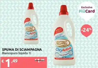 Ipersoap Spuma di Sciampagna Oxyactive Biancopuro Liquido 1000 Ml offerta