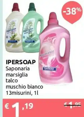 Ipersoap - Saponaria Marsiglia Talco Muschio Bianco