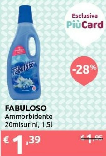 Ipersoap Fabuloso Ammorbidente 1500 Ml offerta