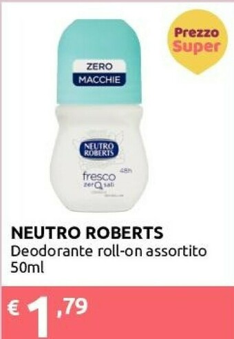 Ipersoap Neutro Roberts Deodorante offerta