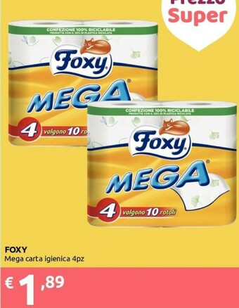 Ipersoap Foxy Carta igienica offerta