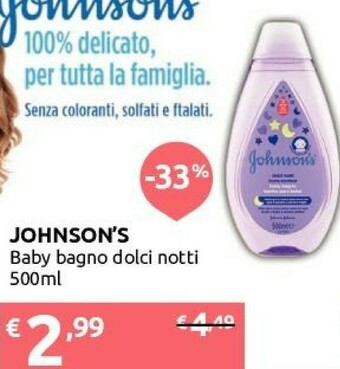 Ipersoap Johnson's Baby Shampoo offerta