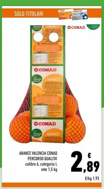 Conad Arance valencia conad percorso qualità offerta