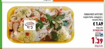 Conad Funghi affettati offerta