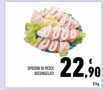 Conad Spiedini di pesce decongelati offerta