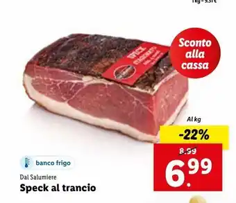 Lidl Speck al trancio offerta