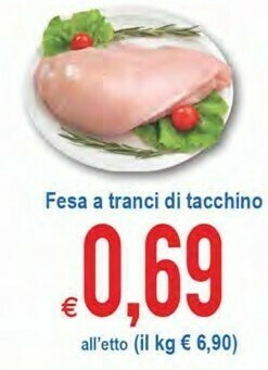 MD Discount Fesa A Tranci Di Tacchino offerta