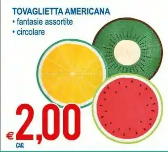 MD Discount Tovaglietta Americana offerta