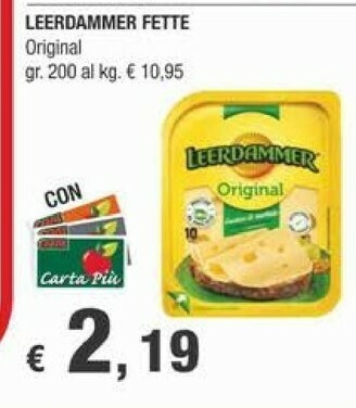 Crai Leerdammer Formaggio offerta