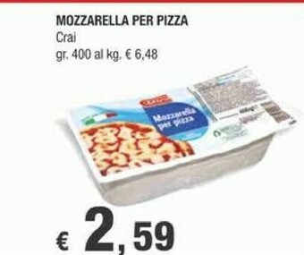 Crai Mozzarella offerta