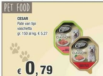 Crai Cesar Cibo per cani offerta