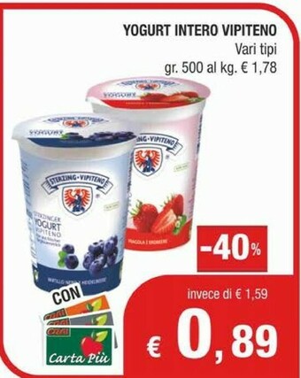 Crai Vipiteno Yogurt offerta