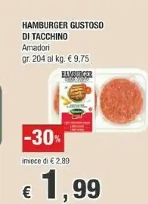 Crai Amadori Hamburger offerta