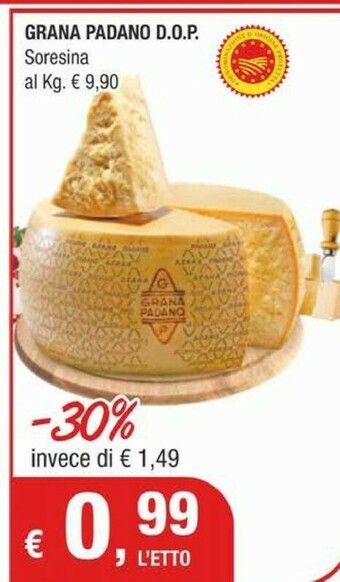 Crai Grana Padano Formaggio offerta