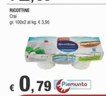 Crai Ricotta offerta