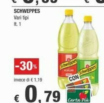 Crai Schweppes Bevande analcoliche offerta