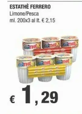 Crai Estathé Estathe offerta
