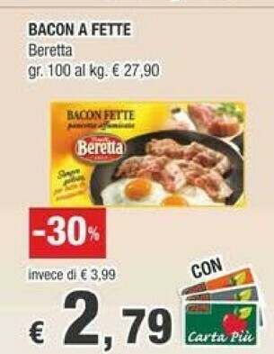 Crai Beretta Pancetta offerta