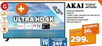 Expert Akai AKTV4338J offerta