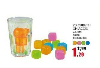 20 Cubetti Ghiaccio 2.5 Cm