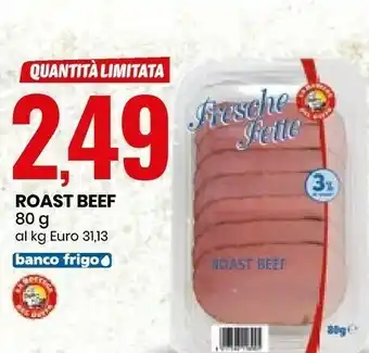 Eurospin Fresche Fette Roast Beef offerta