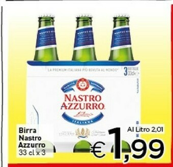 Crai Nastro Azzurro Birra offerta