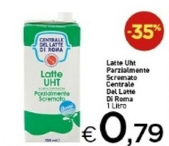Crai Centrale del latte di roma Latte parzialmente scremato offerta