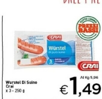 Crai Wurstel offerta