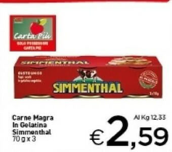 Crai Simmenthal Carne in scatola offerta