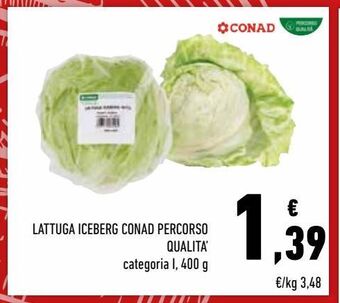 Conad Lattuga iceberg conad percorso qualità offerta