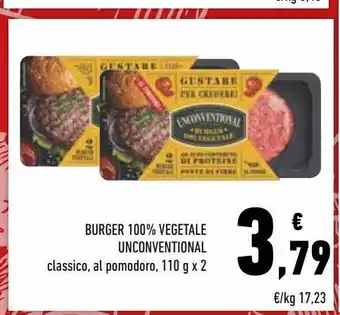 Conad Burger 100% vegetale unconventional offerta