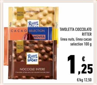 Conad Tavoletta cioccolato ritter offerta
