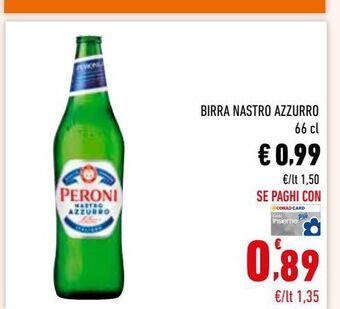 Conad Birra nastro azzurro offerta