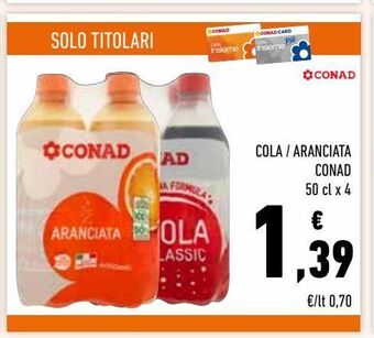 Conad Cola / aranciata conad offerta