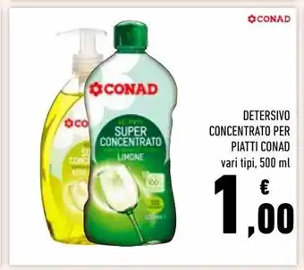 Conad Detersivo concentrato per piatti conad offerta