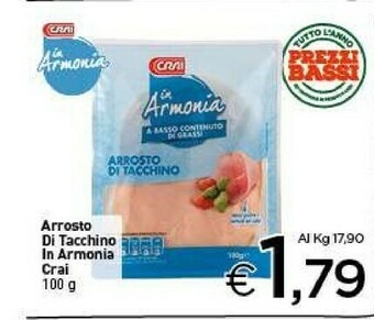 Crai Fesa di tacchino offerta