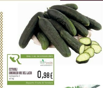 Conad Consorzio ori del lazio Cetrioli offerta