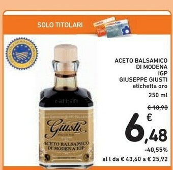 Conad Casa Modena Aceto balsamico offerta